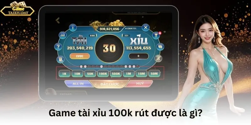 Game tài xỉu 100k rút được là gì?